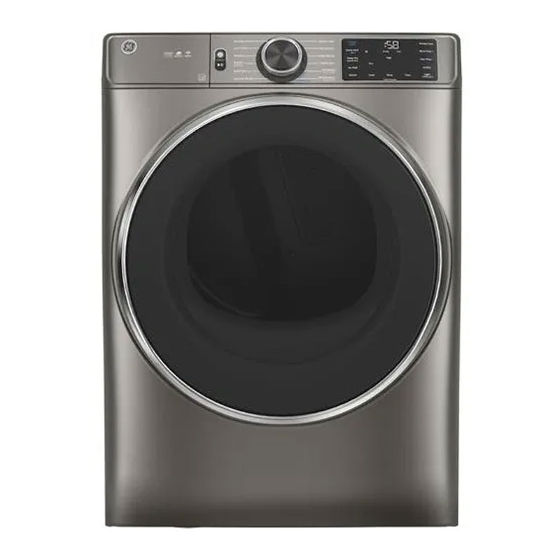 GE GFD65ESPNSN: 7.8 cu.ft. Front Load Electric Dryer with Steam and Sanitize Cycle (Electric)