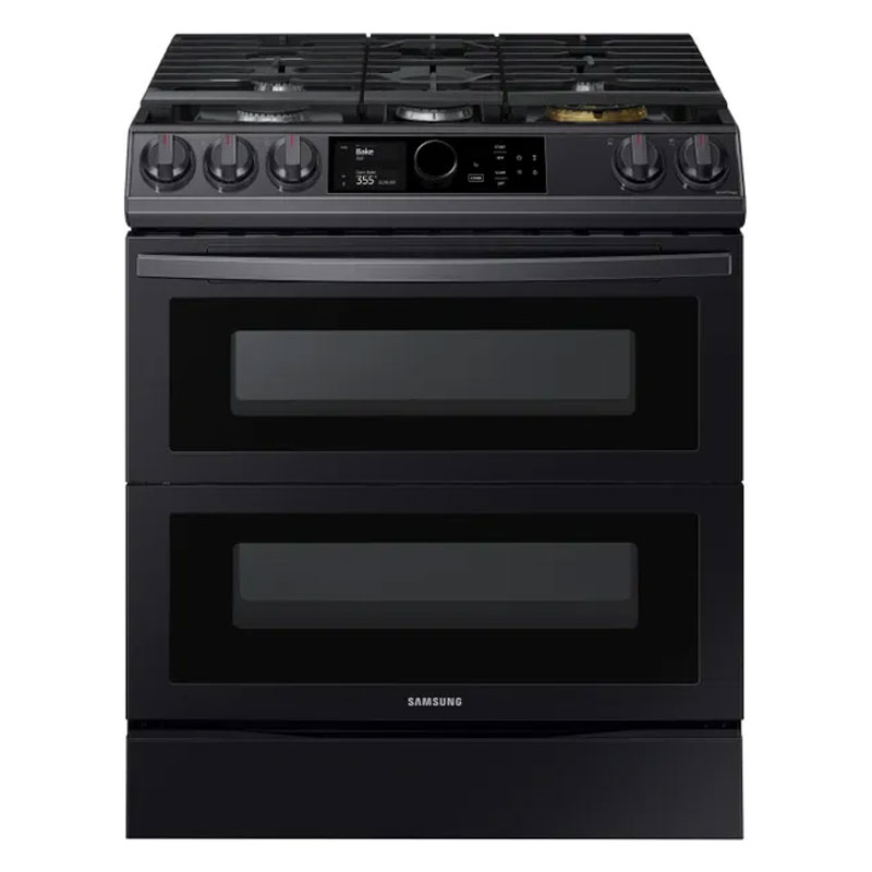 Samsung NY63T8751SG: Front Control Slide-in Dual Fuel Range with Smart Dial, Air Fry