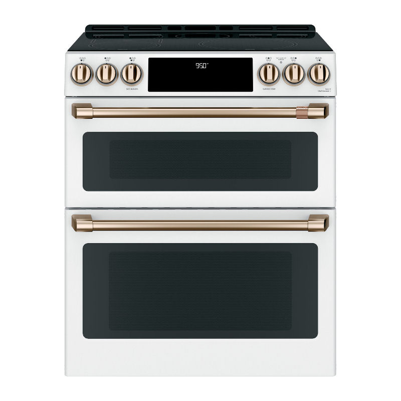 GE CHS950P4MW2: Slide-In, Front-Control, Induction and Convection Double-Oven Range