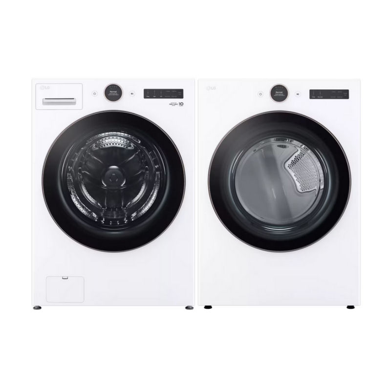 LG WM6500HWA + DLEX6500W: Front Load Washer and Electric Dryer Set