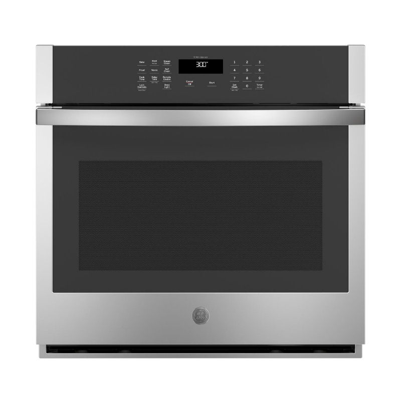 GE JTS3000SNSS: 30″ Built-In Self-Clean Single Wall Oven with Never-Scrub Racks