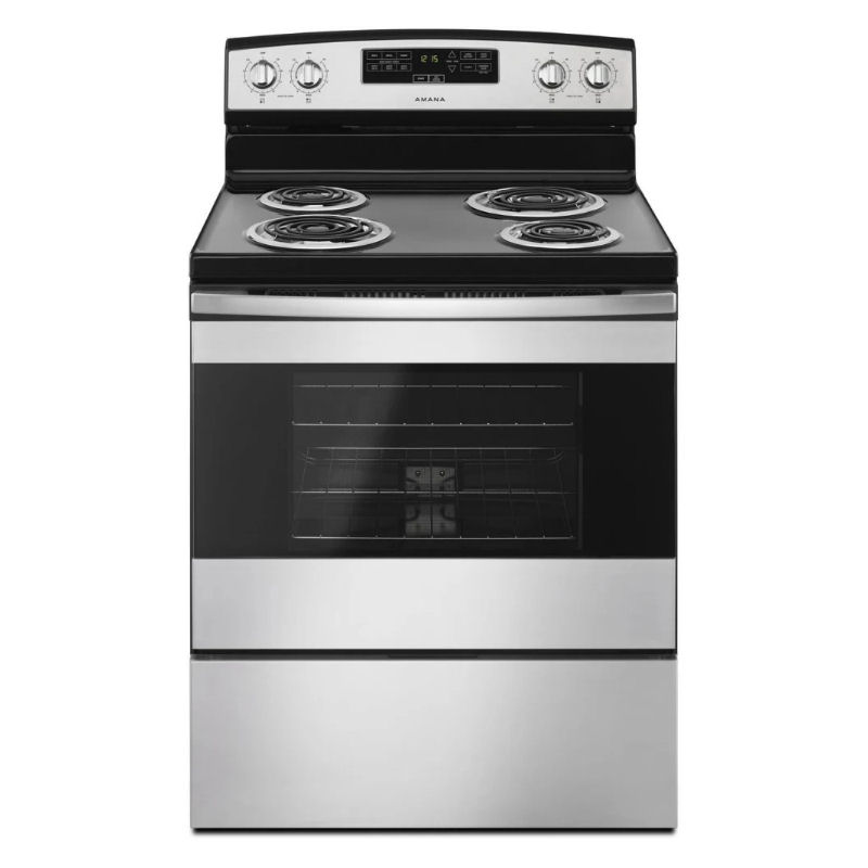 Amana ACR4303MFS: Electric Range with 4 Coil Burners