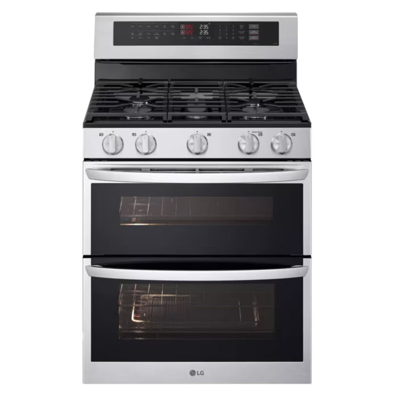 LG LDGL6924S: Gas Double Oven with ProBake Convection, Air Fry & Air Sous Vide